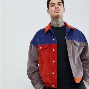 ASOS DESIGN festival oversized cord jacket